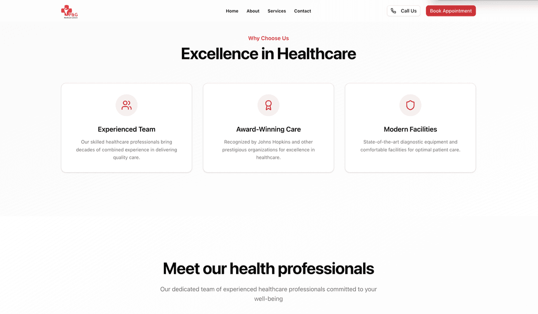 P&G Medical Centre screenshot 2